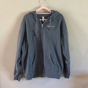 Independent Trading  Slightly Stupid Gray Zip-Up Hoodie